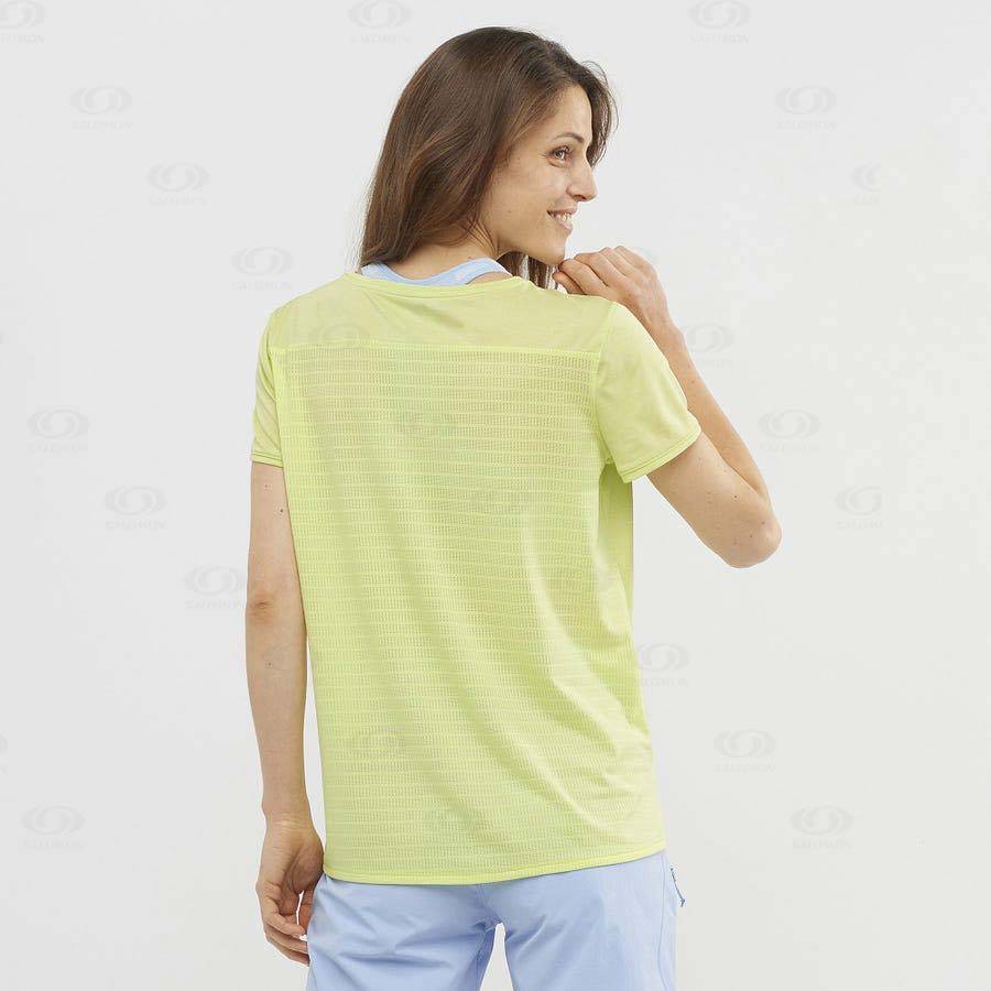 Dámské Tričko Salomon OUTLINE SUMMER Mátově Zelená | CZ-M1272