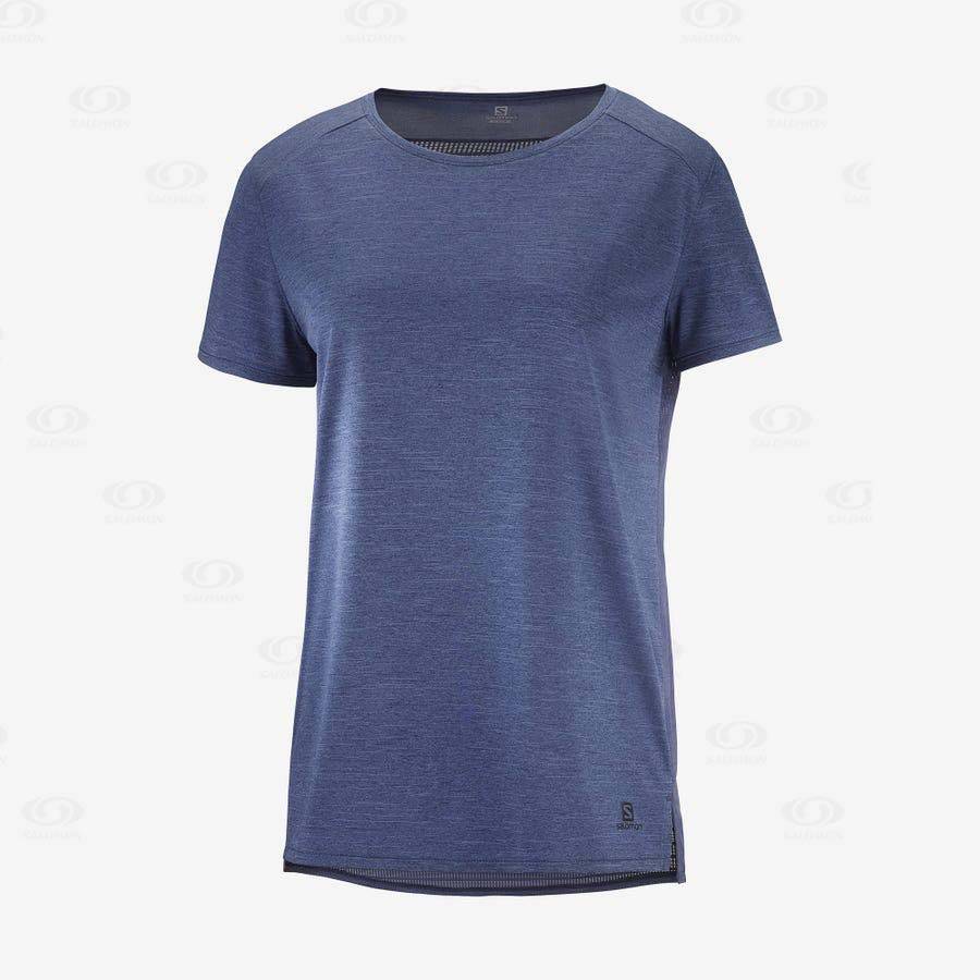 Dámské Tričko Salomon OUTLINE SUMMER Tmavě Blankyt | CZ-N2163