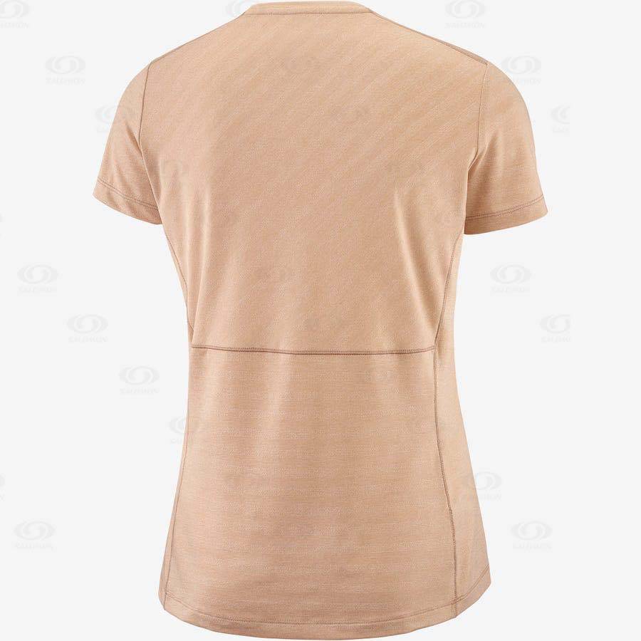 Dámské Tričko Salomon XA TEE W Růžové | CZ-S1240