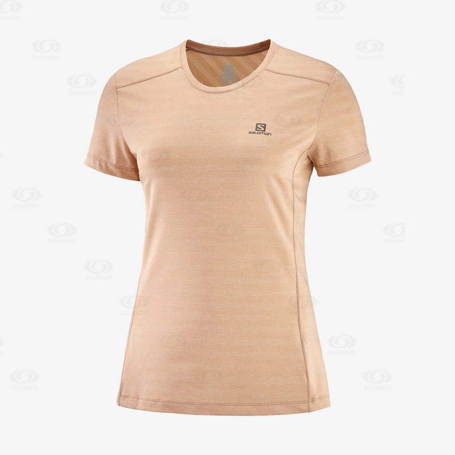Dámské Tričko Salomon XA TEE W Růžové | CZ-S1240