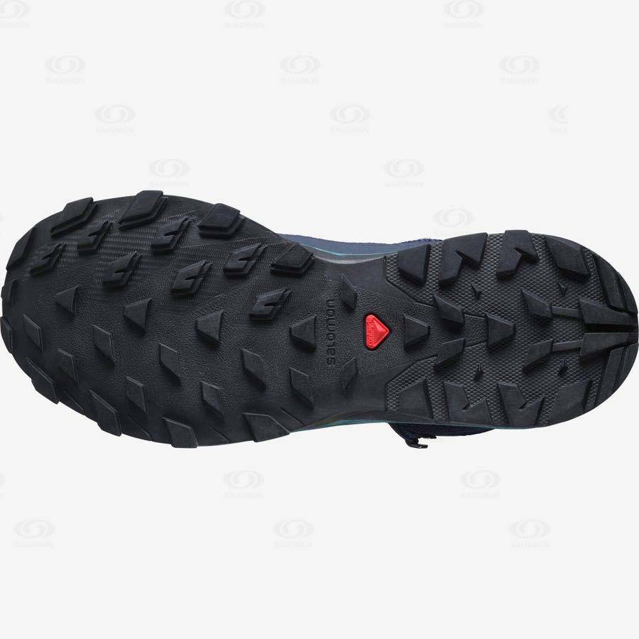 Dámské Turistické Boty Salomon OUTLINE MID GORE-TEX Černé Zelene | CZ-W1370