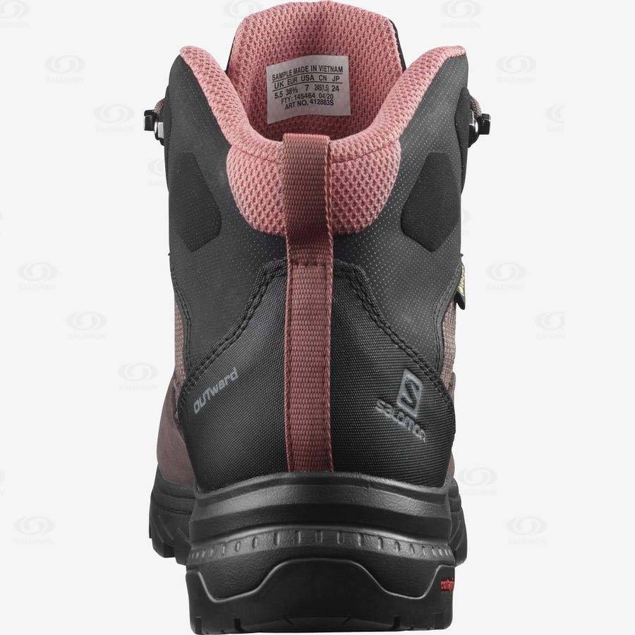 Dámské Turistické Boty Salomon OUTWARD GORE-TEX Hnědé | CZ-L2614