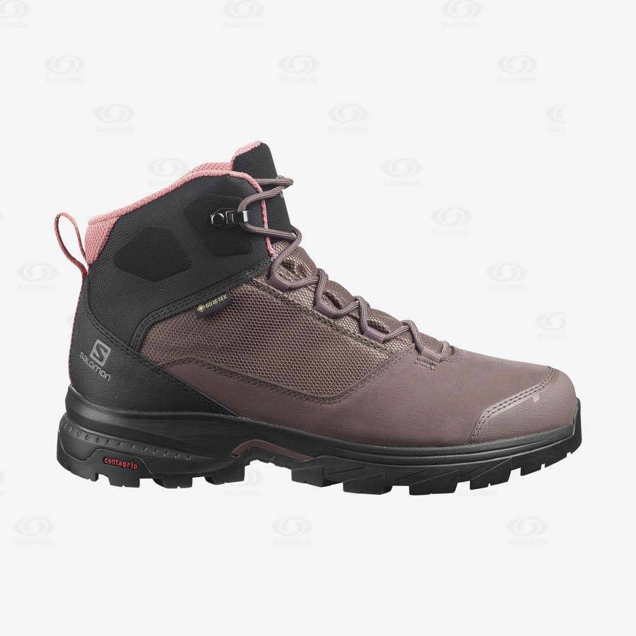 Dámské Turistické Boty Salomon OUTWARD GORE-TEX Hnědé | CZ-L2614