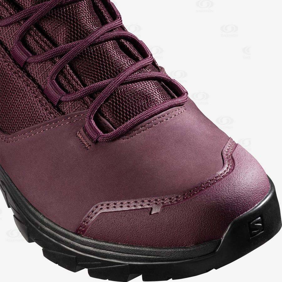 Dámské Turistické Boty Salomon OUTWARD GORE-TEX Červené | CZ-N1813