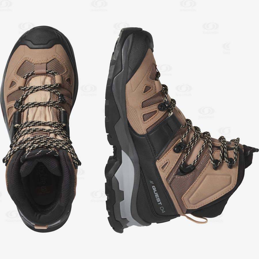 Dámské Turistické Boty Salomon QUEST 4 GORE-TEX Hnědé | CZ-M1804