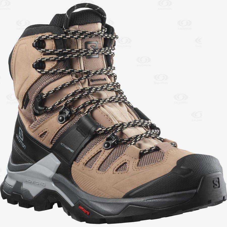 Dámské Turistické Boty Salomon QUEST 4 GORE-TEX Hnědé | CZ-M1804