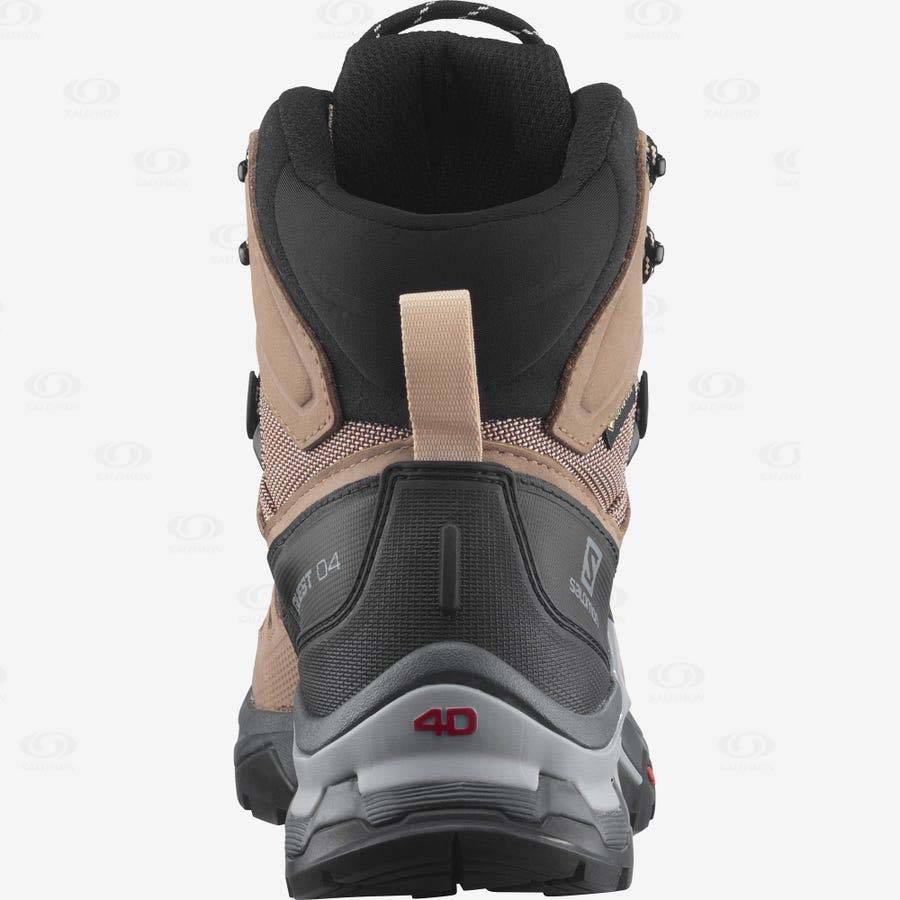 Dámské Turistické Boty Salomon QUEST 4 GORE-TEX Hnědé | CZ-M1804