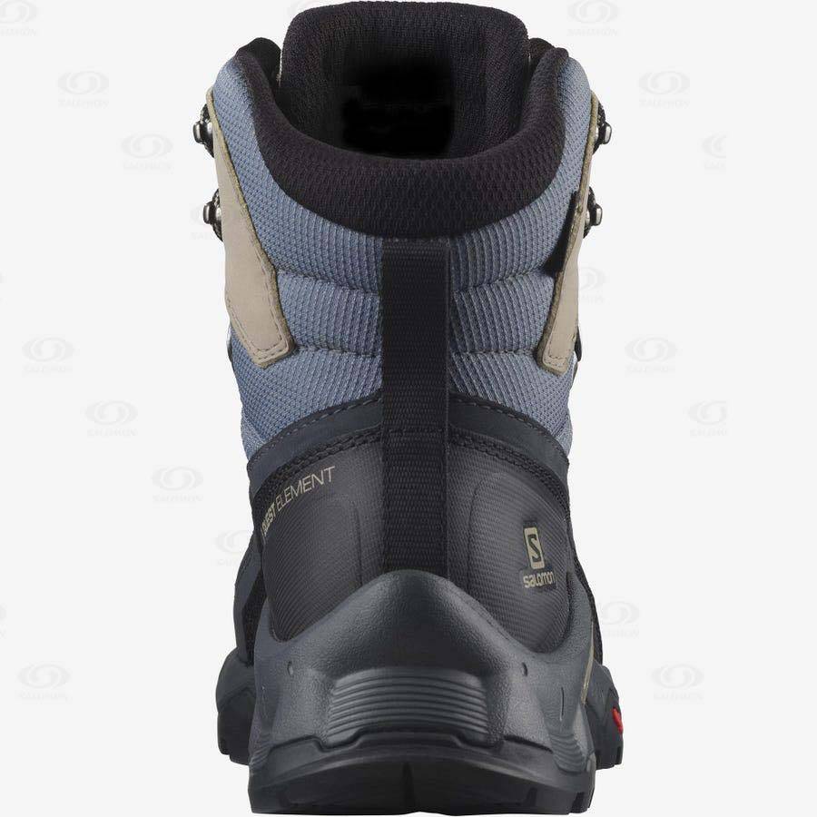 Dámské Turistické Boty Salomon QUEST ELEMENT GORE-TEX Černé | CZ-A1633