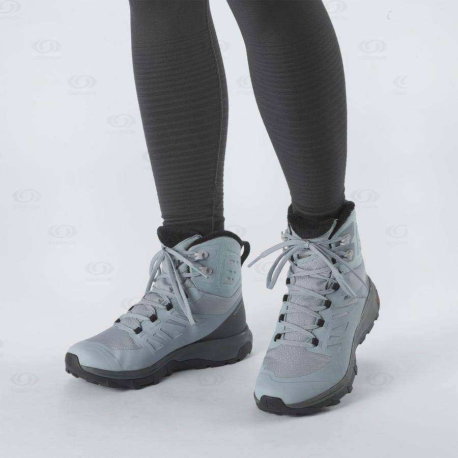 Dámské Zimní Boty Salomon OUTBLAST THINSULATE™ CLIMASALOMON™ WATERPROOF Blankyt | CZ-A2102