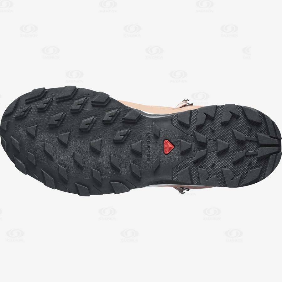 Dámské Zimní Boty Salomon OUTSNAP CLIMASALOMON™ WATERPROOF Béžový | CZ-M1888