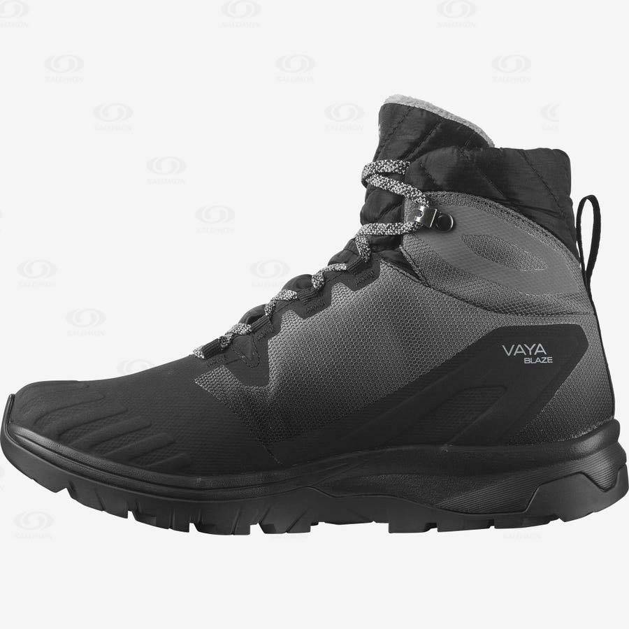 Dámské Zimní Boty Salomon VAYA BLAZE THINSULATE™ CLIMASALOMON™ WATERPROOF Černé | CZ-L1151