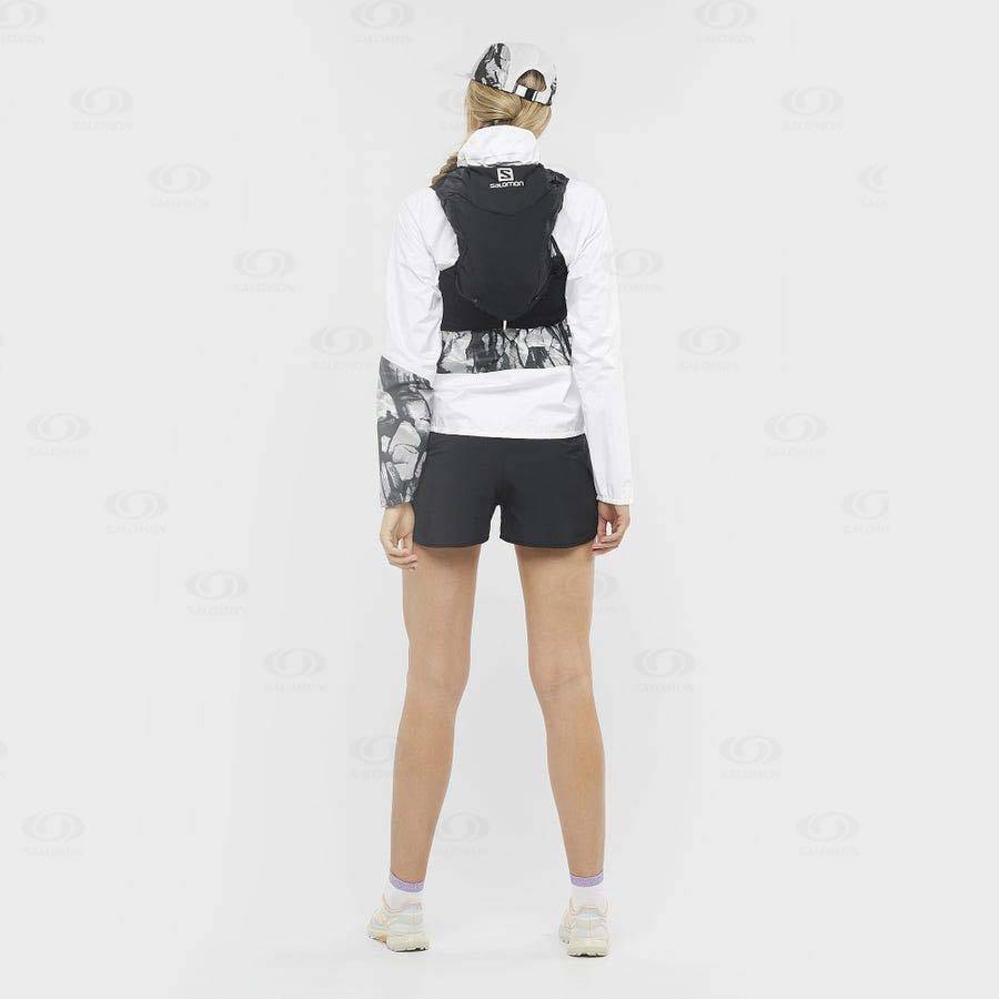 Dámské Šortky Salomon CROSS 2IN1 Černé | CZ-M2553