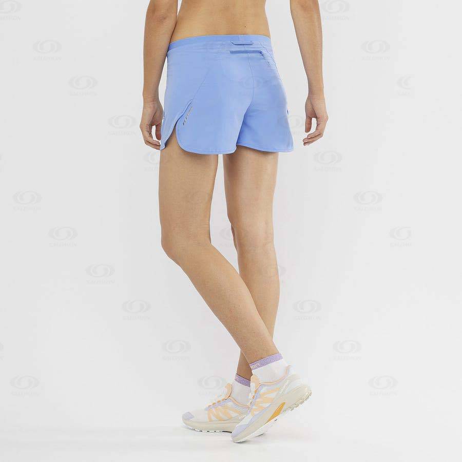 Dámské Šortky Salomon CROSS 3'' Blankyt | CZ-L2544