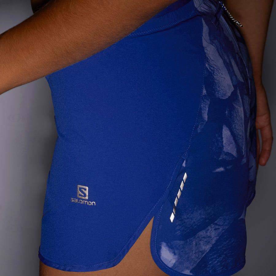 Dámské Šortky Salomon CROSS 3'' Tmavě Blankyt | CZ-S1310
