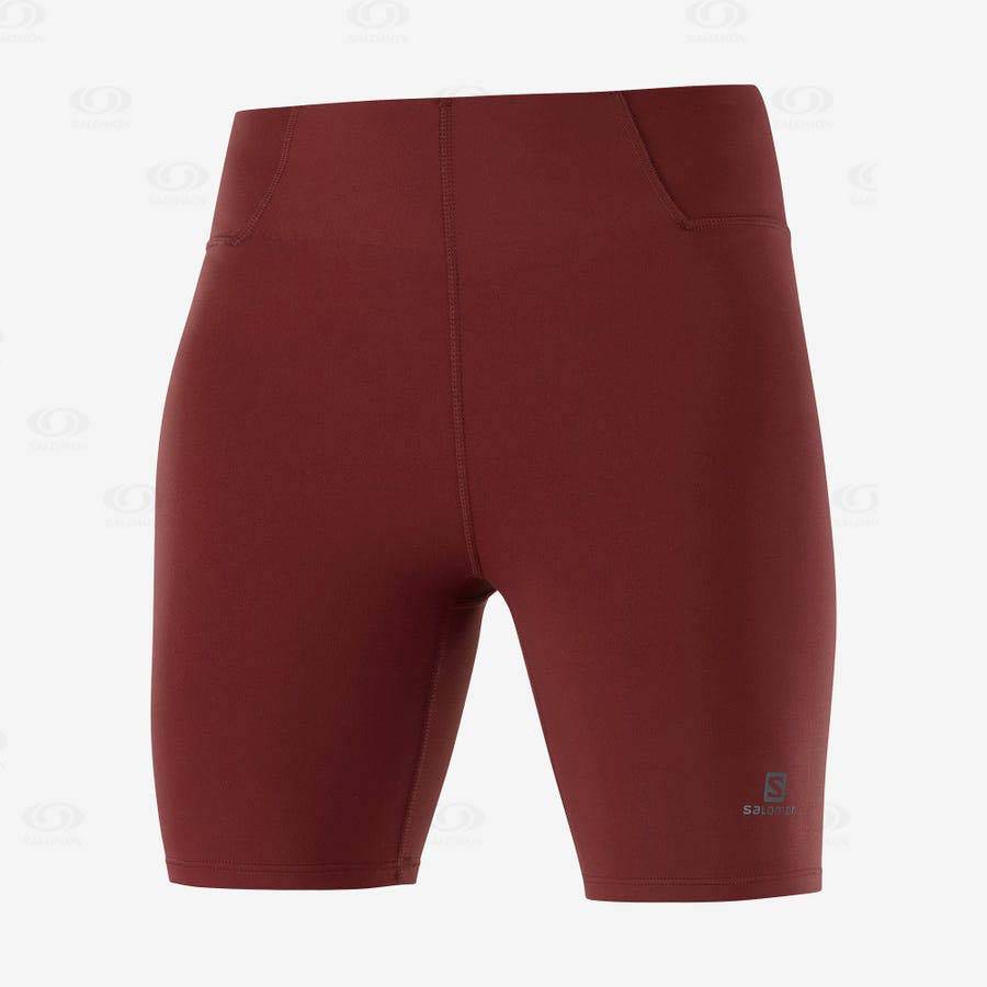 Dámské Šortky Salomon CROSS MULTI 7\'\' Červené | CZ-wN1617