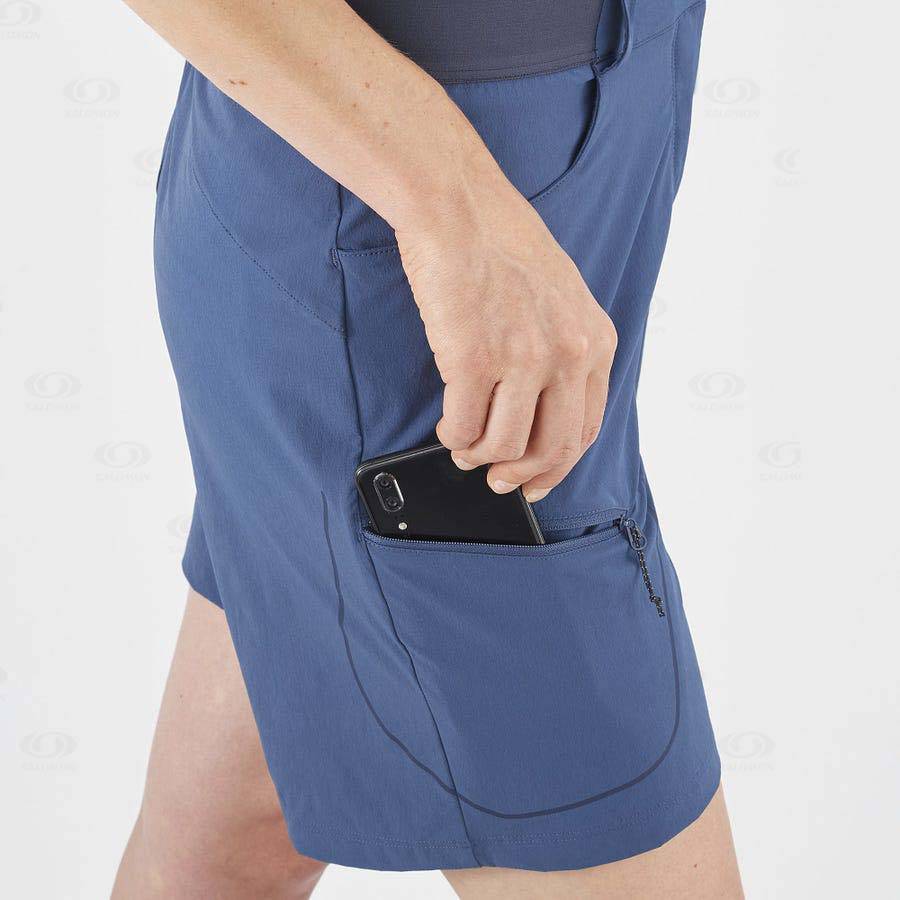 Dámské Šortky Salomon WAYFARER Tmavě Blankyt | CZ-M1734