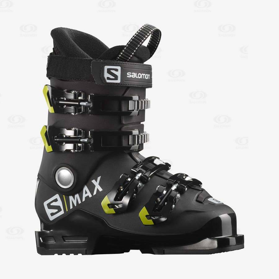 Dětské Lyžařské Boty Salomon S/MAX 60 RT Černé Zelene | CZ-L2138
