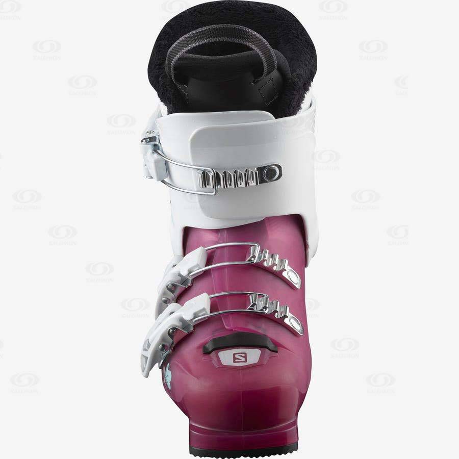 Dětské Lyžařské Boty Salomon T3 RT GIRLY Fialové Bílé | CZ-S2248