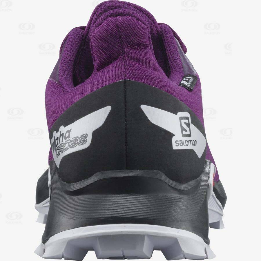 Dětské Nepromokavé Boty Salomon ALPHACROSS BLAST CLIMASALOMON™ Fialové | CZ-S2234