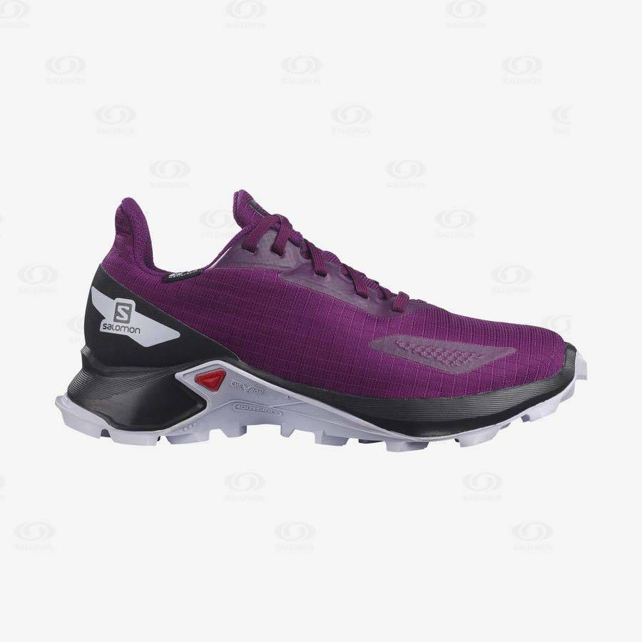 Dětské Nepromokavé Boty Salomon ALPHACROSS BLAST CLIMASALOMON™ Fialové | CZ-S2234