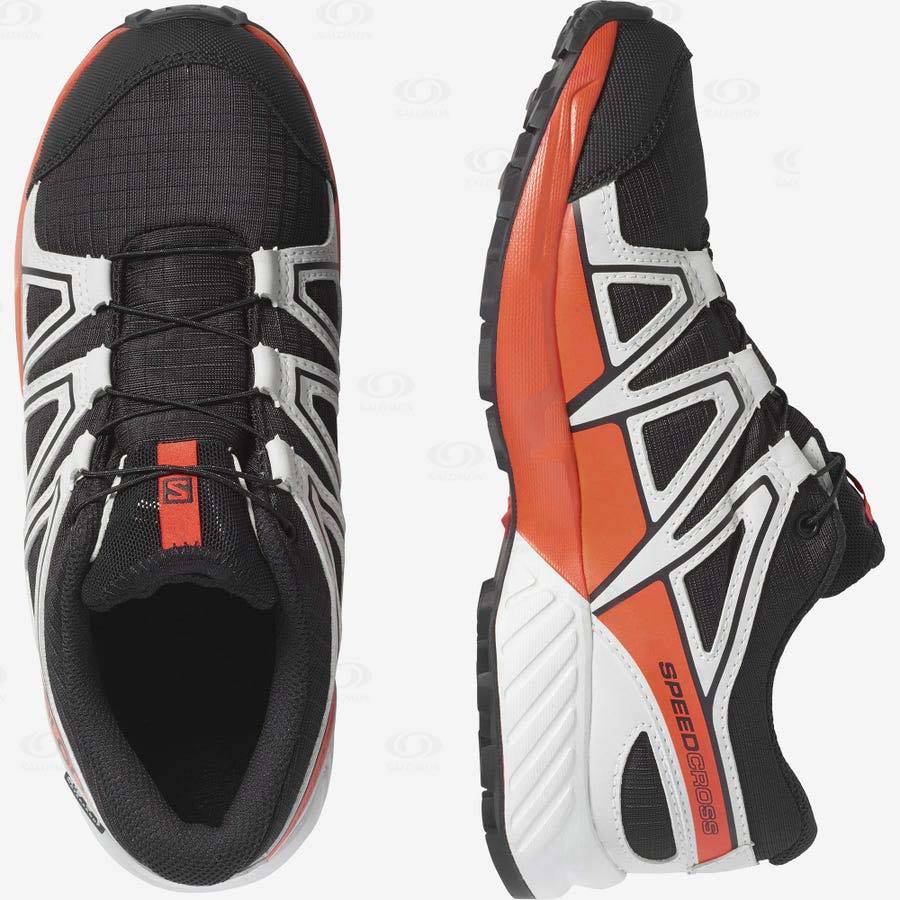Dětské Nepromokavé Boty Salomon SPEEDCROSS CLIMASALOMON™ Černé Růžové | CZ-wN1316