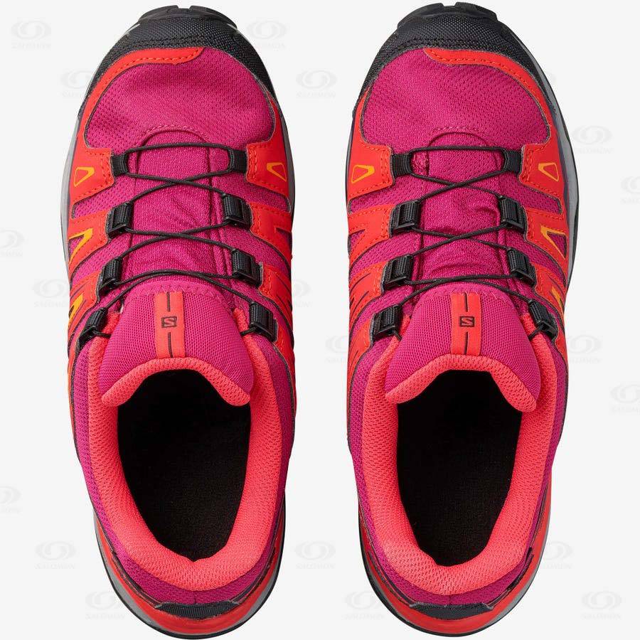 Dětské Nepromokavé Boty Salomon X-ULTRA MID GORE-TEX Červené | CZ-L1900