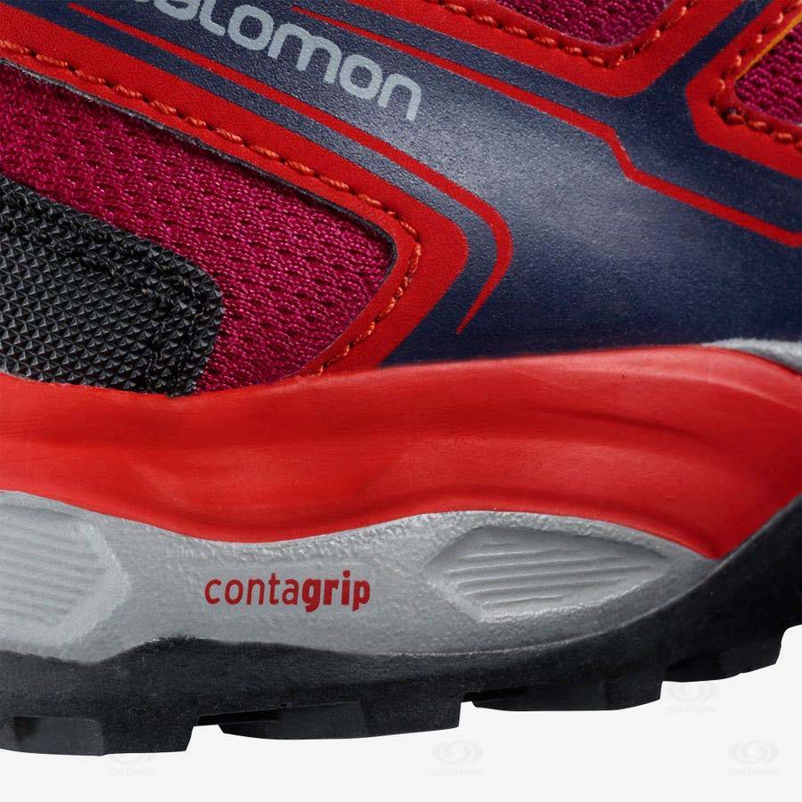 Dětské Nepromokavé Boty Salomon X-ULTRA MID GORE-TEX Červené | CZ-L1900