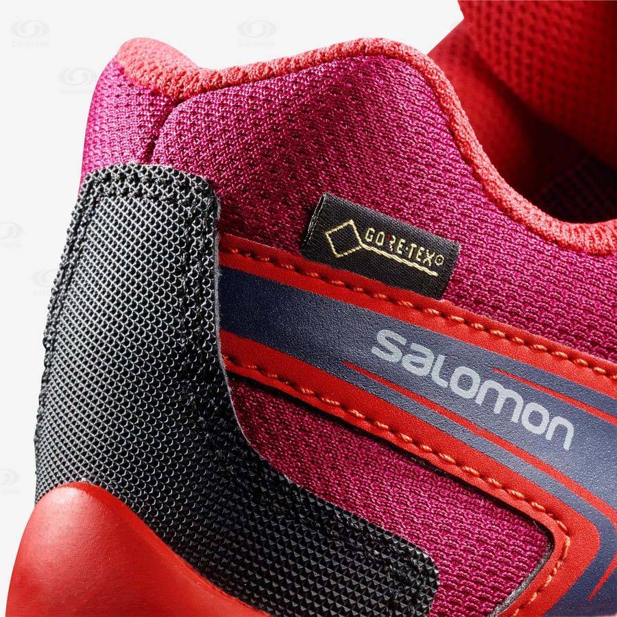 Dětské Nepromokavé Boty Salomon X-ULTRA MID GORE-TEX Červené | CZ-L1900