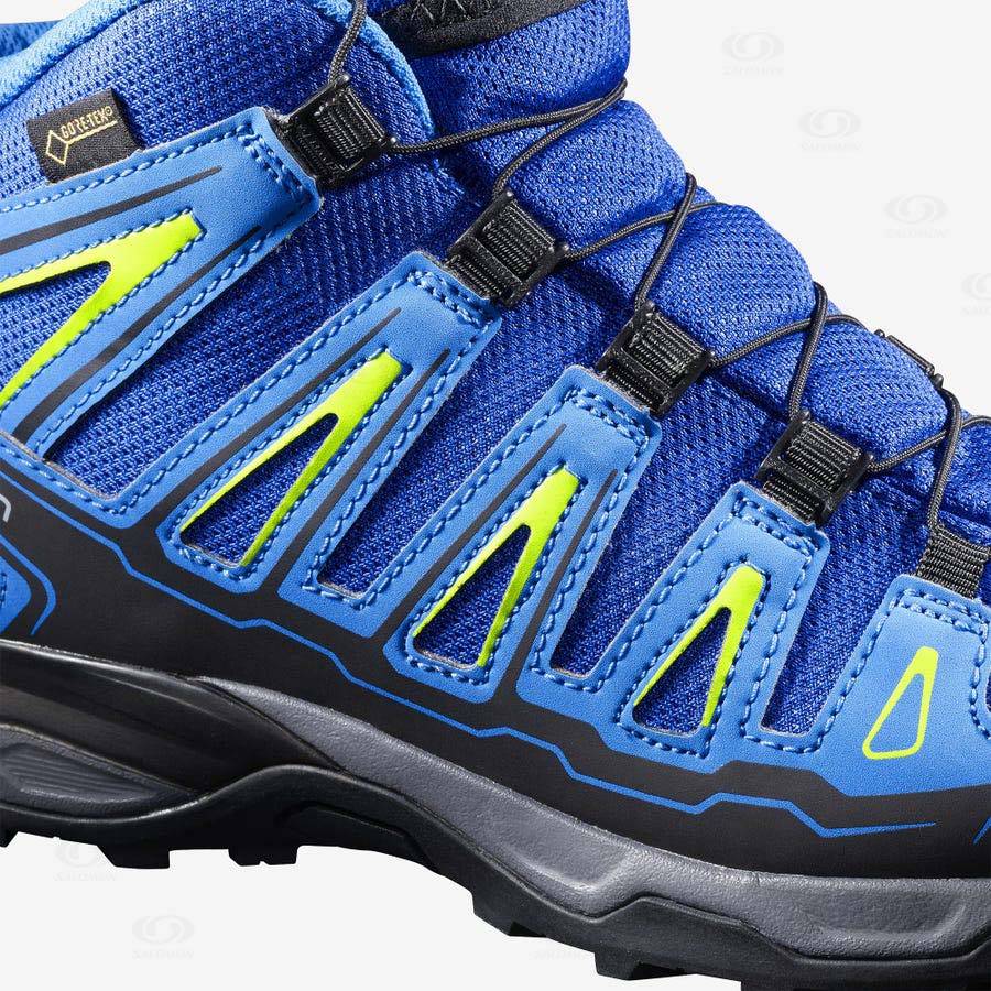 Dětské Nepromokavé Boty Salomon X-ULTRA MID GORE-TEX Blankyt | CZ-O2050