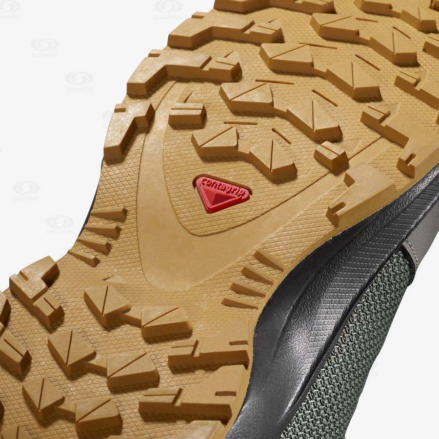Dětské Trekové Boty Salomon OUTWARD CLIMASALOMON™ WATERPROOF Olivy Zelené | CZ-W3560