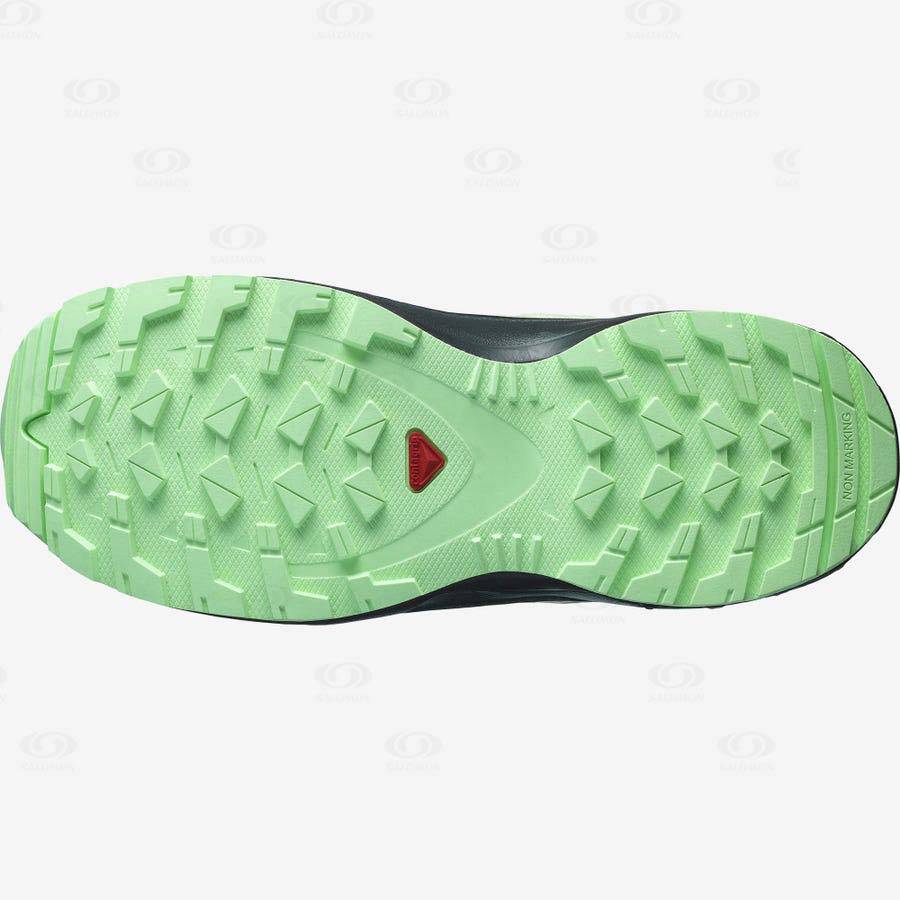 Dětské Trekové Boty Salomon XA PRO V8 CLIMASALOMON™ WATERPROOF Zelene | CZ-W4180