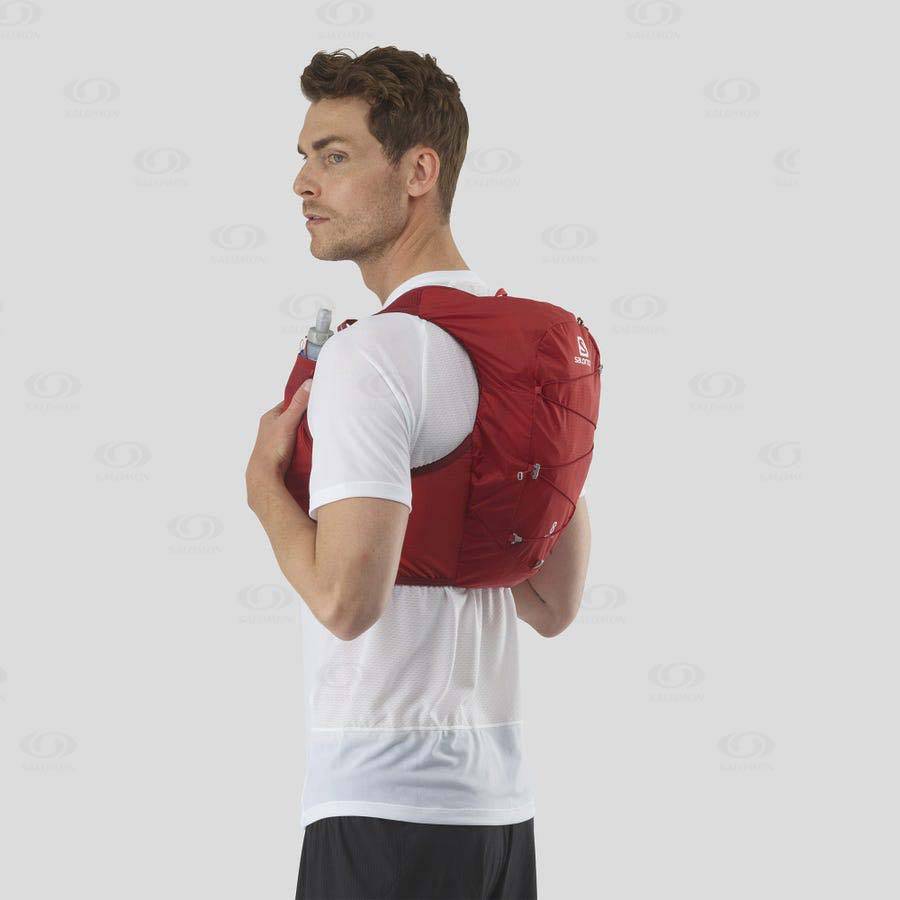 Pánské Běžecké Batohy Salomon ACTIVE SKIN 8 Červené | CZ-A2158