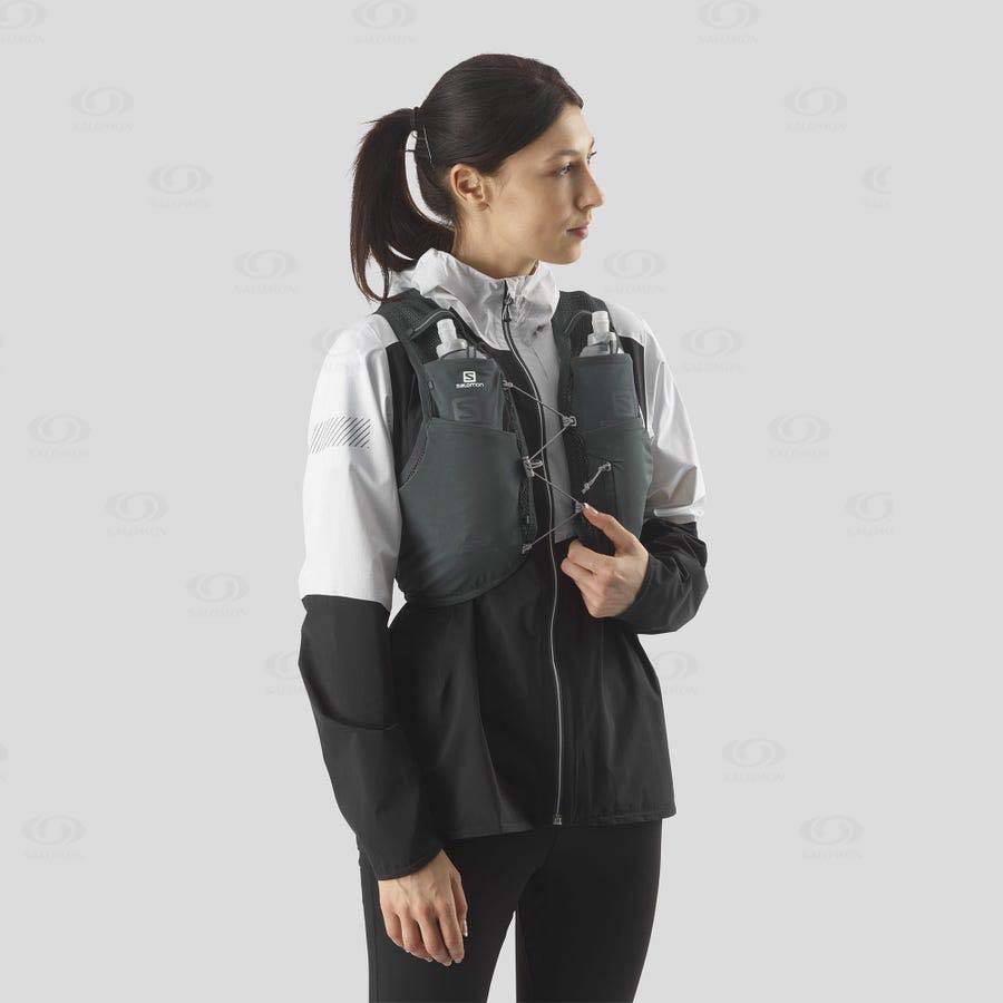 Pánské Běžecké Batohy Salomon ACTIVE SKIN 8 Olivy Zelené | CZ-L1676