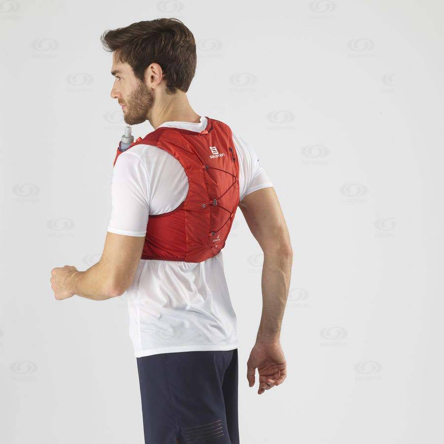Pánské Běžecké Batohy Salomon ACTIVE SKIN 4 Červené | CZ-L2040