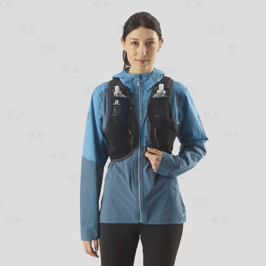 Pánské Běžecké Batohy Salomon ACTIVE SKIN 4 Černé | CZ-O2244