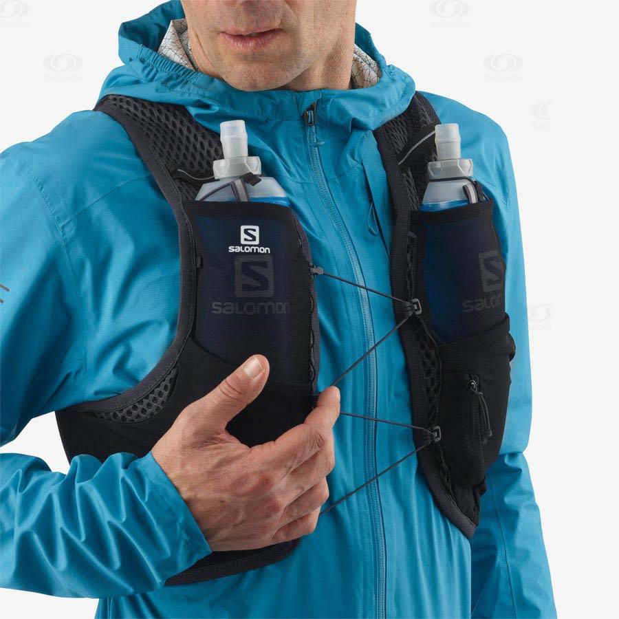 Pánské Běžecké Batohy Salomon ACTIVE SKIN 4 Černé | CZ-O2244