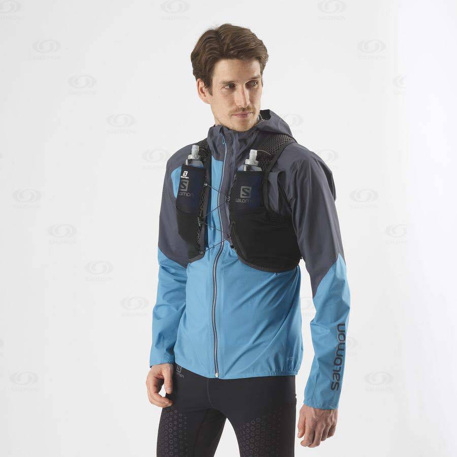 Pánské Běžecké Batohy Salomon ACTIVE SKIN 4 Černé | CZ-O2244