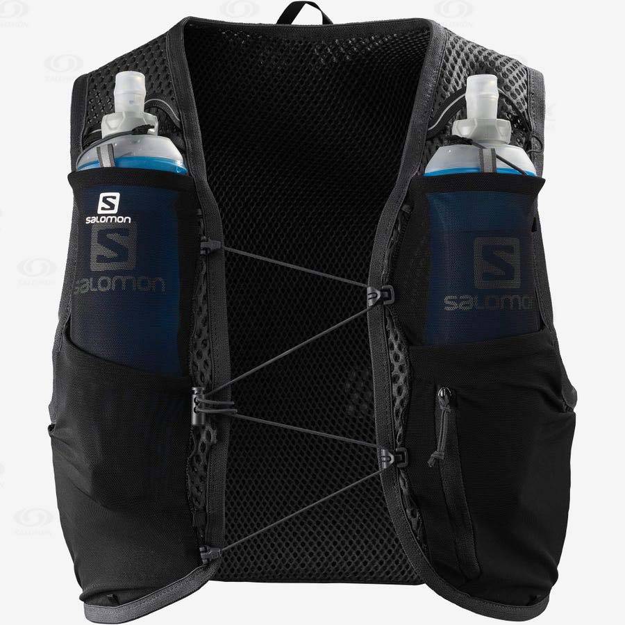 Pánské Běžecké Batohy Salomon ACTIVE SKIN 4 Černé | CZ-O2244