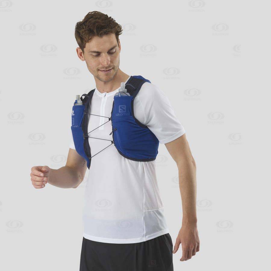 Pánské Běžecké Batohy Salomon ACTIVE SKIN 8 Blankyt | CZ-S1583