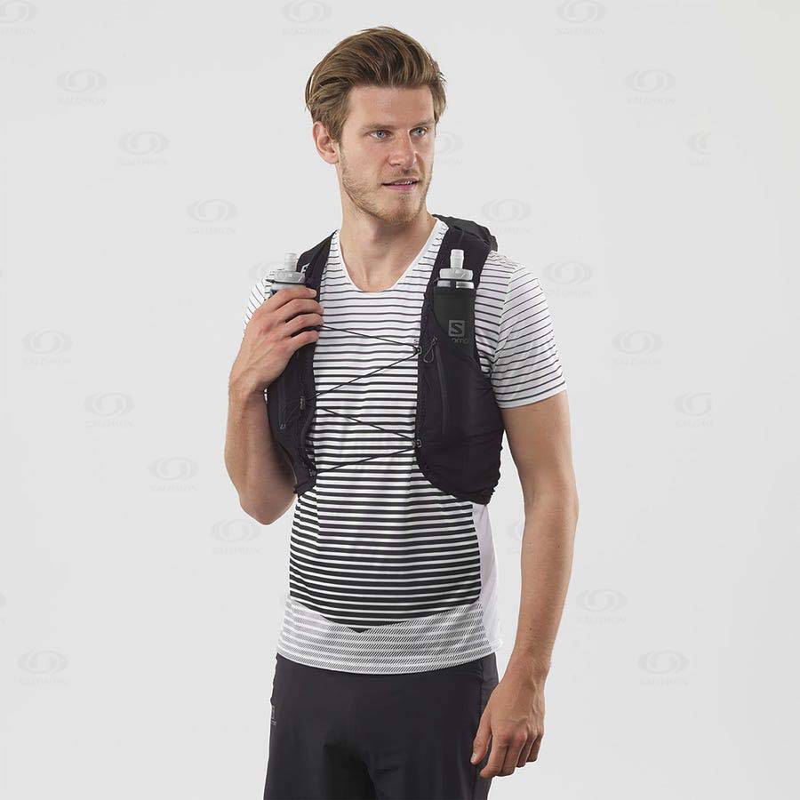 Pánské Běžecké Batohy Salomon ADV SKIN 12 Černé | CZ-M2238