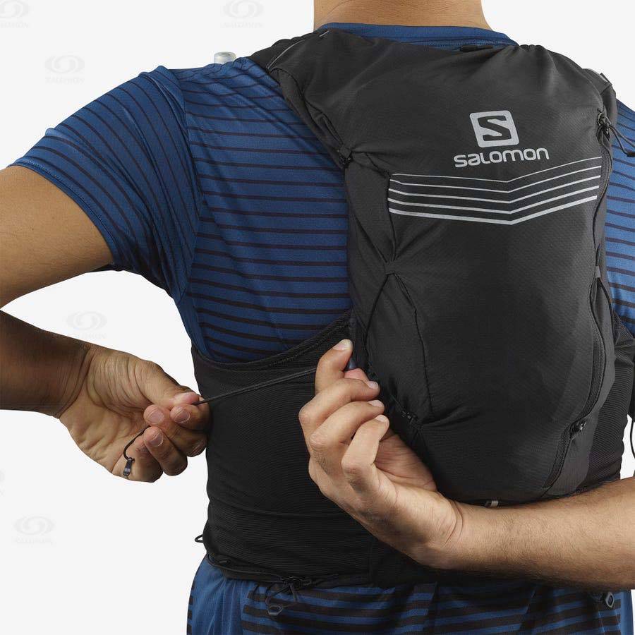 Pánské Běžecké Batohy Salomon ADV SKIN 12 Černé | CZ-M2238