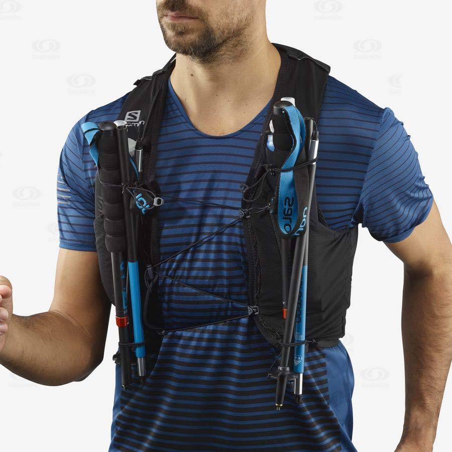 Pánské Běžecké Batohy Salomon ADV SKIN 12 Černé | CZ-M2238