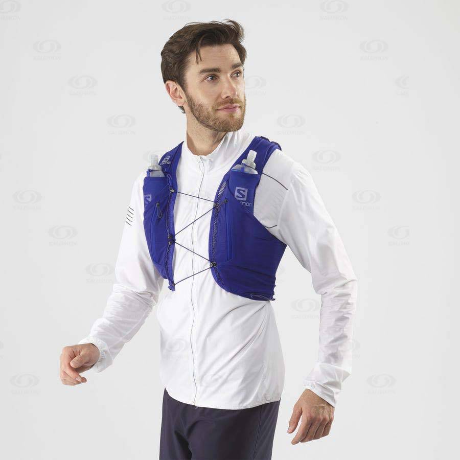 Pánské Běžecké Batohy Salomon ADV SKIN 12 Fialové | CZ-M2357