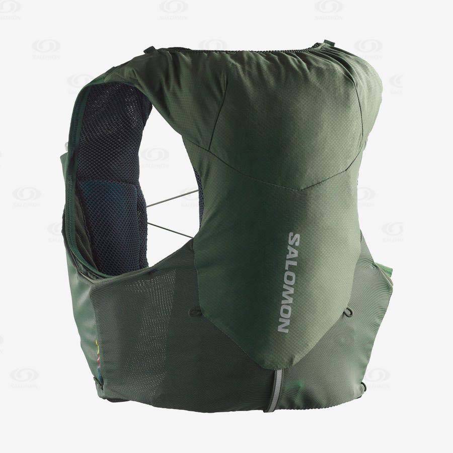 Pánské Běžecké Batohy Salomon ADV SKIN 5 Olivy Zelené | CZ-O2468