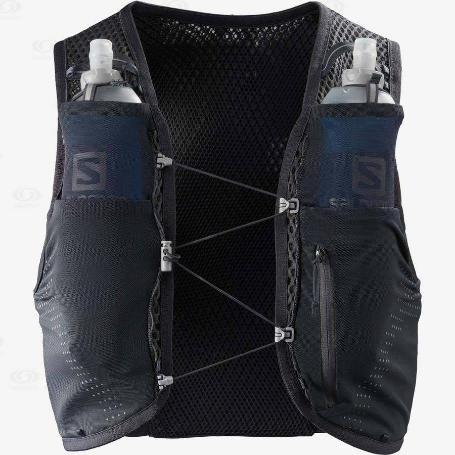 Pánské Běžecké Batohy Salomon NOCTURN ACTIVE SKIN 4 Černé | CZ-S1352
