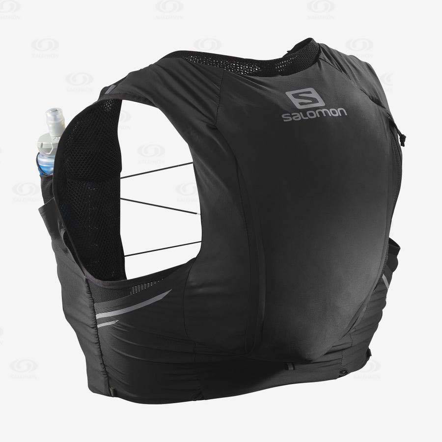 Pánské Běžecké Batohy Salomon SENSE PRO 10 Černé Šedé | CZ-M1811