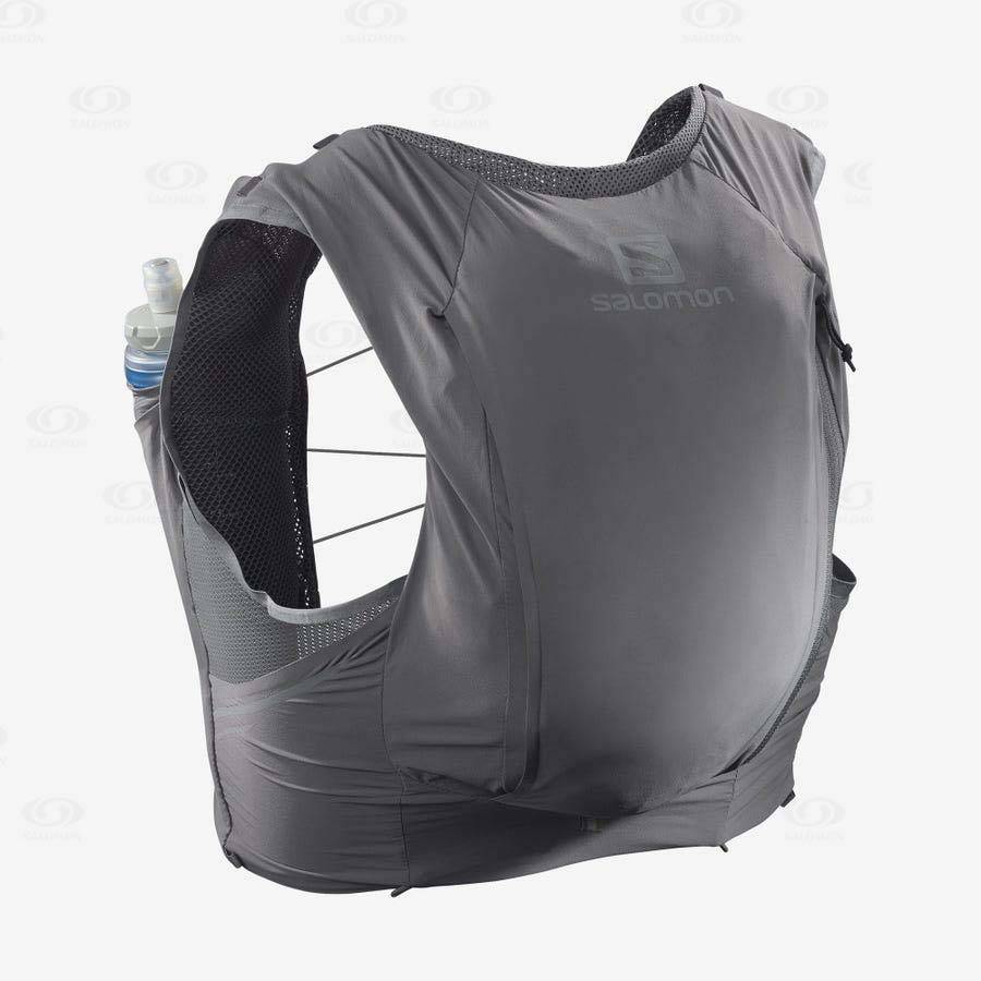 Pánské Běžecké Batohy Salomon SENSE PRO 10 Šedé | CZ-N1750
