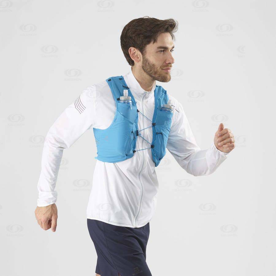 Pánské Běžecké Batohy Salomon SENSE PRO 10 Blankyt | CZ-O1742
