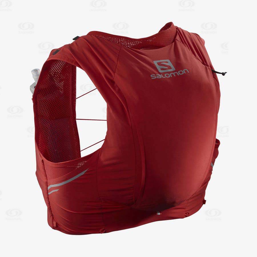 Pánské Běžecké Batohy Salomon SENSE PRO 10 Červené | CZ-O2379