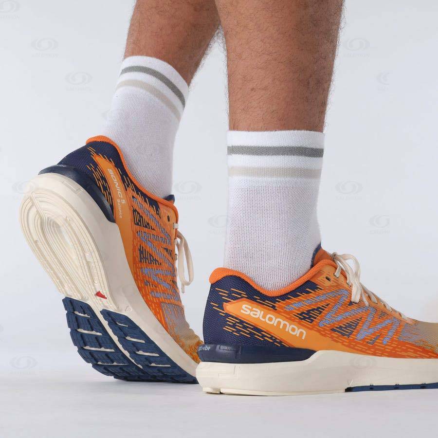 Pánské Běžecké Boty Salomon SONIC 5 BALANCE Oranžové | CZ-O1497